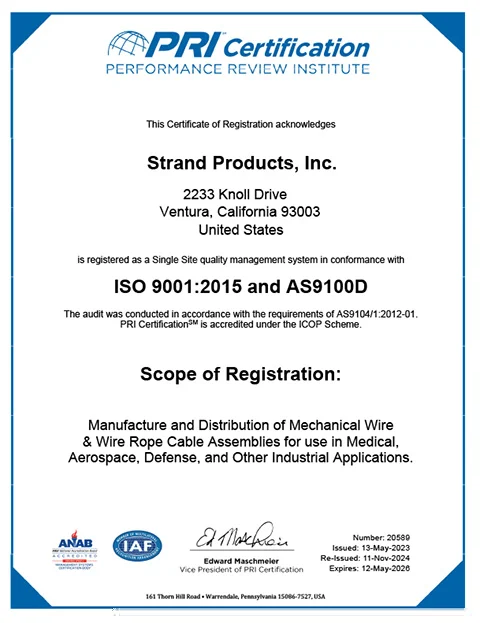 Quality certification and factory standards